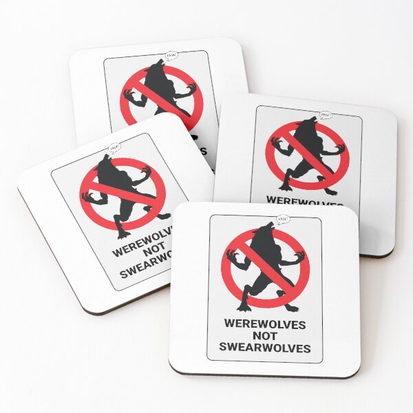 Item preview, Werewolves Not Swearwolves – Warning Sign Parody designed and sold by grimpicture.