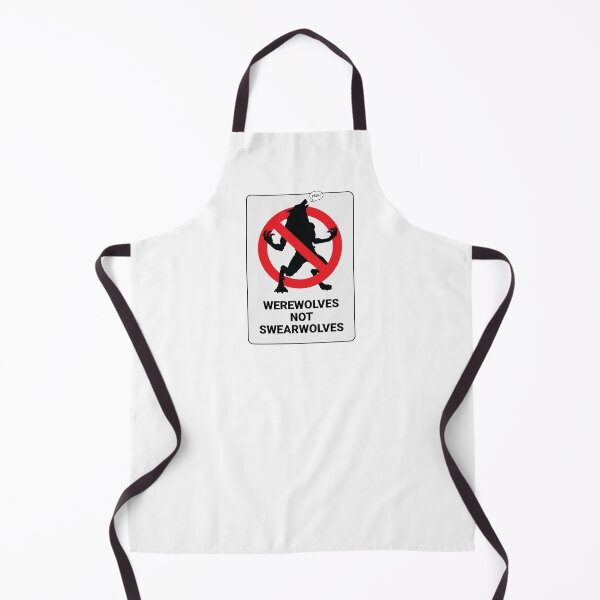 Item preview, Werewolves Not Swearwolves – Warning Sign Parody designed and sold by grimpicture.