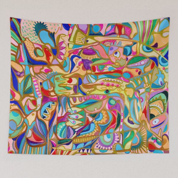 Item preview, 681. Golden Symphony. Vibrant Abstraction. 2024. Veera Zukova designed and sold by Veera Zukova.