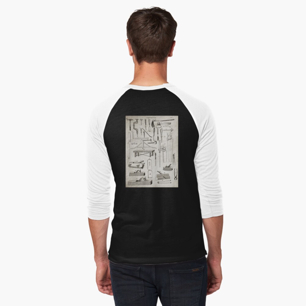 Item preview, Baseball ¾ Sleeve T-Shirt designed and sold by PrintsAntiqua.