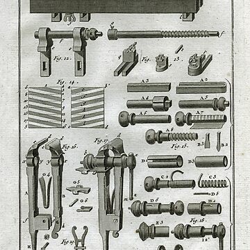 Artwork thumbnail, Blacksmith Leg Vise 18th Century Diderot by PrintsAntiqua