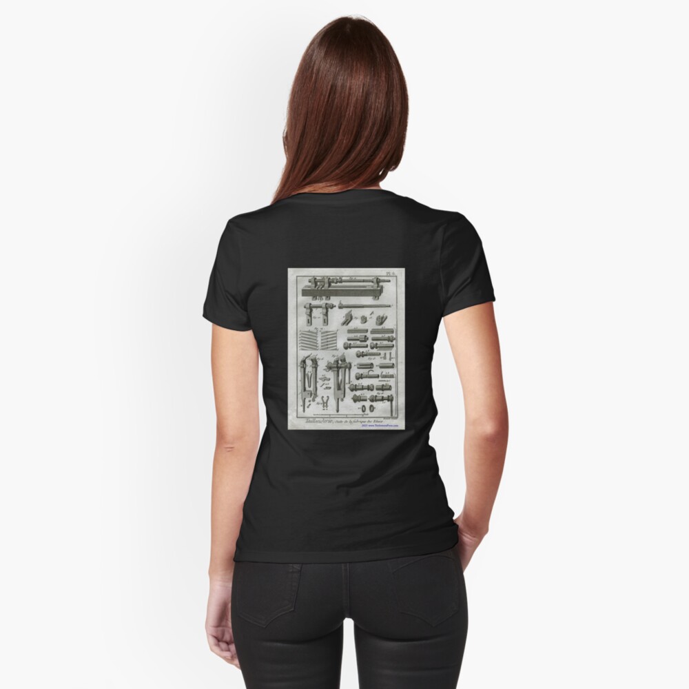 Item preview, Fitted T-Shirt designed and sold by PrintsAntiqua.