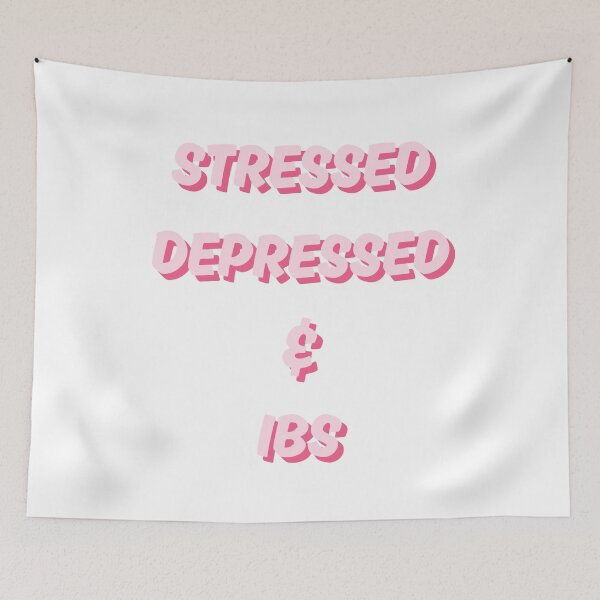 Artikelvorschau, Gestresst, depressiv und Reizdarmsyndrom (pink) entworfen und verkauft von WebbysDesigns.
