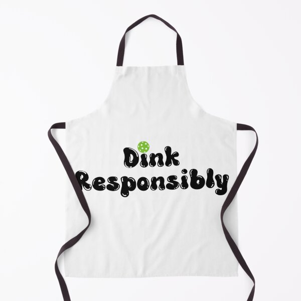 Item preview, Dink Responsibly - Funny Pickleball Black designed and sold by Travelslightly.