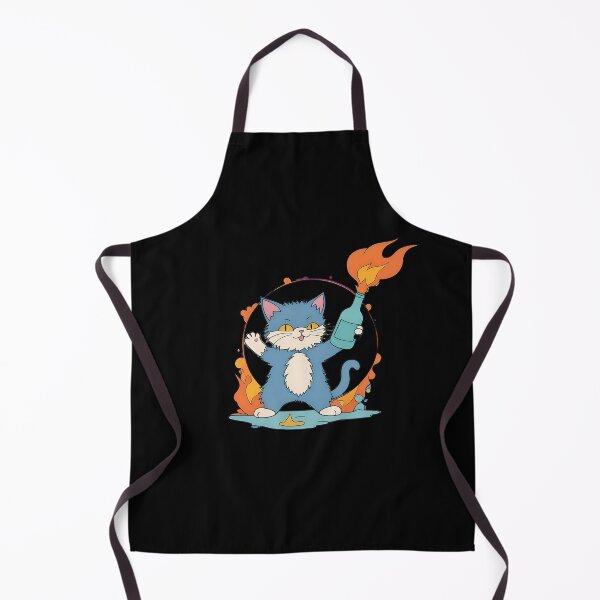 Item preview, Cat With a Molotov Cocktail1B designed and sold by fivepikes.