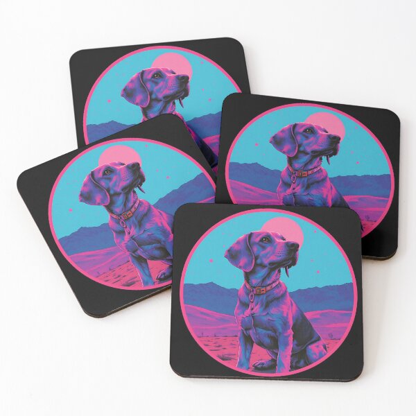 Item preview, DOG RETRO NEON designed and sold by fivepikes.