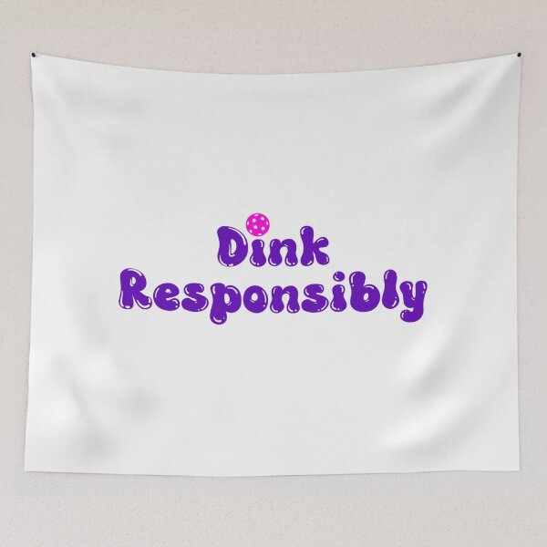 Item preview, Dink Responsibly - Funny Pickleball Purple designed and sold by Travelslightly.