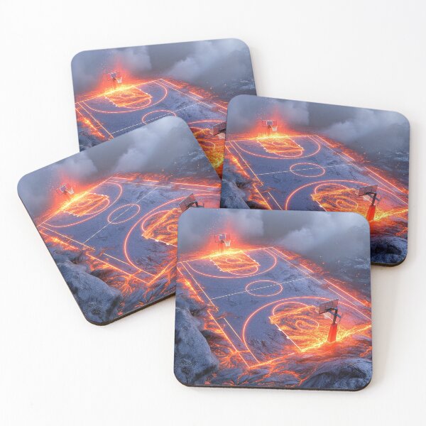 Item preview, Lava Basketball Digital Art Prints, #UniqueWallDecor designed and sold by Spectime.