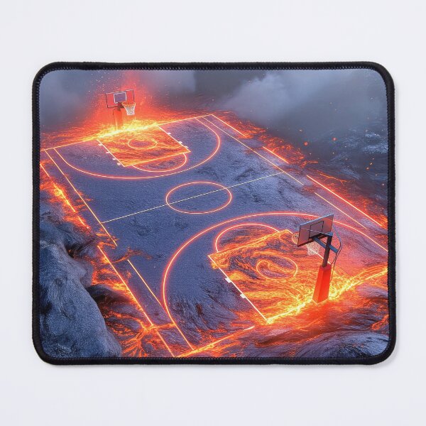 Item preview, Lava Basketball Digital Art Prints, #UniqueWallDecor designed and sold by Spectime.