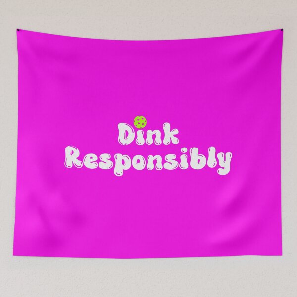 Item preview, Dink Responsibly - Funny Pickleball White designed and sold by Travelslightly.