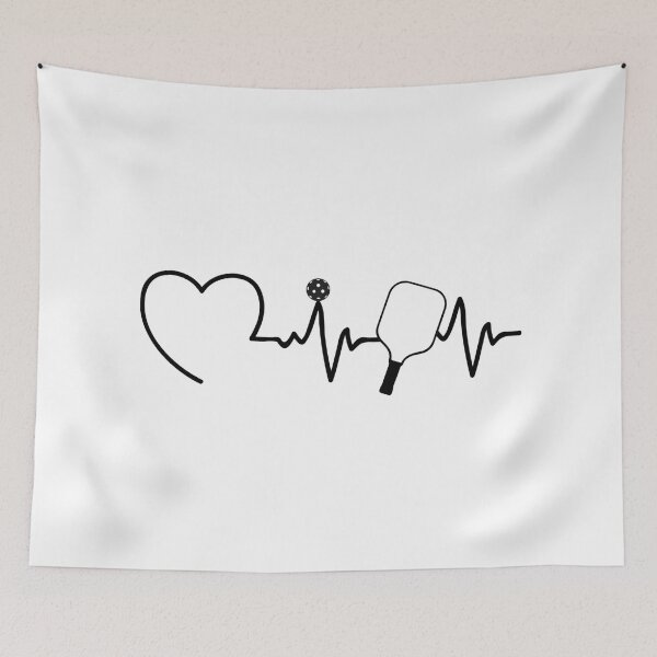 Item preview, Heartbeat Pickleball Player – Minimalist Design for Pickleball Lovers designed and sold by Travelslightly.