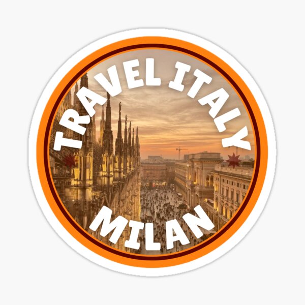Item preview, Italian Travel Spot Stickers- Travel Milan Italy designed and sold by pixelpalette8.