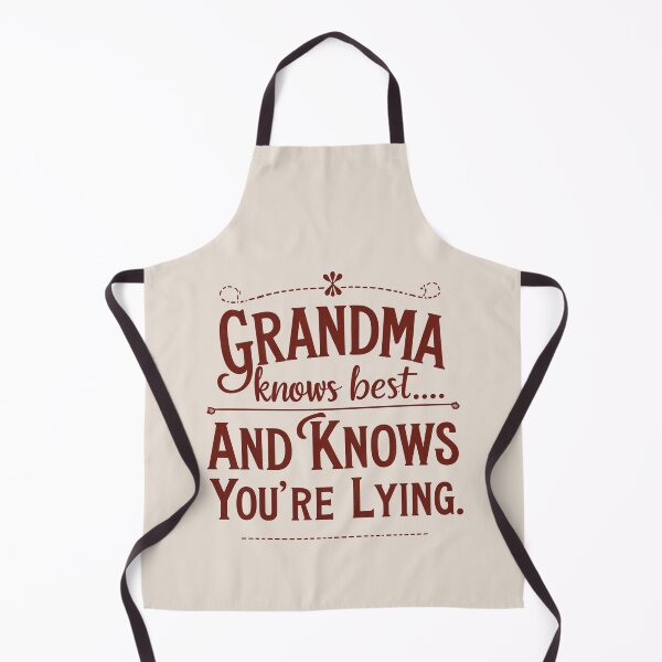 Item preview, Grandma Knows Best Vintage T-Shirt and more - Retro Kitchen Quote, Classic Family Humor Apparel and more designed and sold by Typography Prints.