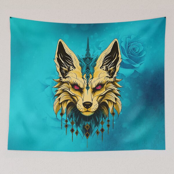 Item preview, The mystical fox head, noble and mysterious. designed and sold by nicky2342.