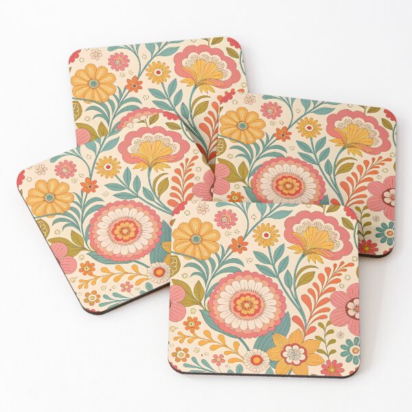 Item preview, Colorful floral pattern designed and sold by trendspatterns.