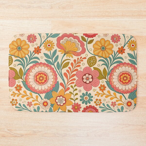 Item preview, Colorful floral pattern designed and sold by trendspatterns.