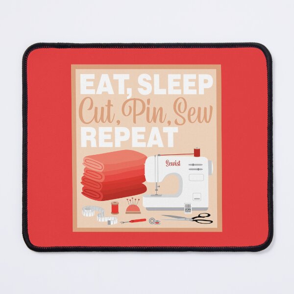 Item preview, Eat Sleep Repeat General Sewing - New Machine - RED designed and sold by StellarFX.