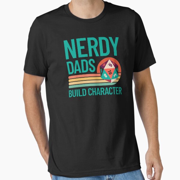 Aperçu de l'œuvre Les papas ringards créent un personnage - Design rétro de dés D20 pour papa geek créée et vendue par Sonchai Paladsai.