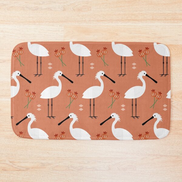Item preview, Spoonbills on red designed and sold by reneesillus.