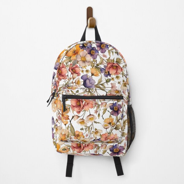 Item preview, Autumn Watercolour Wildflower Pattern designed and sold by Honey Myrtle Studio.