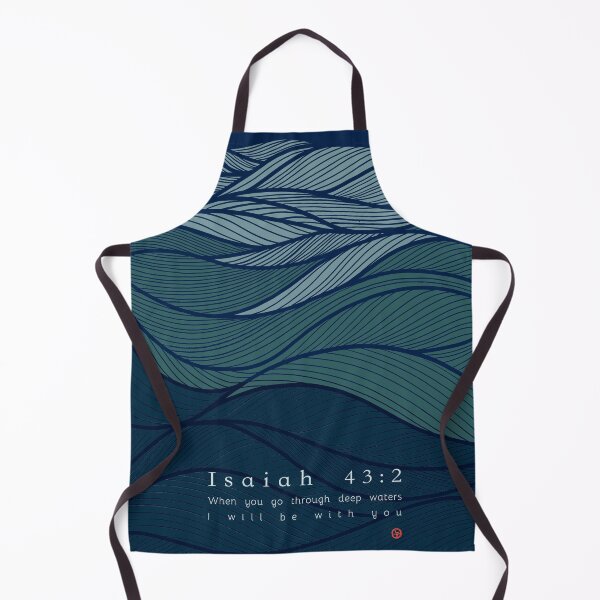 Item preview, Isaiah 43:2 - I Will Be With You - Dark Blue Wave designed and sold by joyfultaylor.