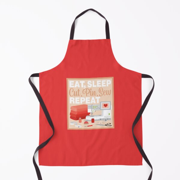 Item preview, Eat Sleep Repeat General Sewing - Embroidery Machine - RED designed and sold by StellarFX.
