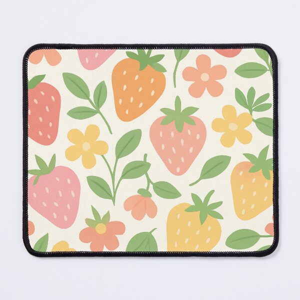 Item preview, Strawberry Sorbet Seamless Pattern | Digital Download | Pastel Kawaii Fruit Print | Scrapbooking Paper, Gift Wrap, Sublimation, designed and sold by Fantasyfairymagic.