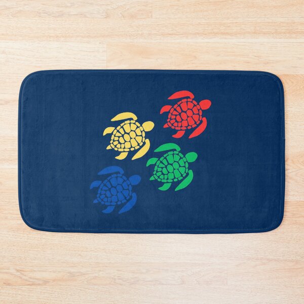 Item preview, Colorful Sea Turtle Quartet – Ocean-Inspired Design designed and sold by Rocklights.