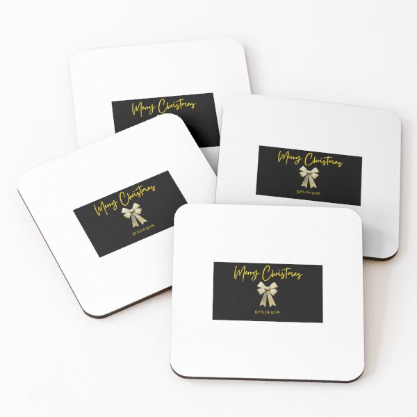 Item preview, black background with gold writing christmas gift tag designed and sold by Capture and Create.