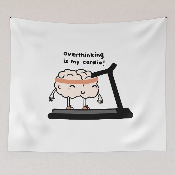 Item preview, overthinking is my cardio designed and sold by rosipos.