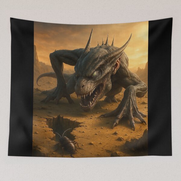 Item preview, Alien creature hunting for breakfast designed and sold by kiwiartyfarty.