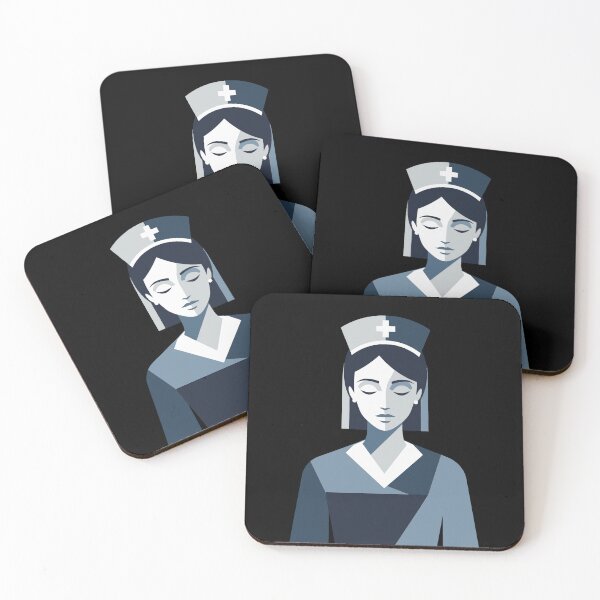 Item preview, Minimalist Nurse Vector Art - Healthcare Hero Modern Design designed and sold by Kubala.