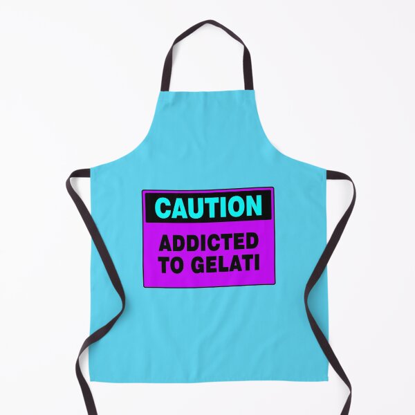 Item preview, Caution Sign: Addicted To Gelati, Purple Sign, Ice Cream, Sweet Treat designed and sold by AASparksDesigns.