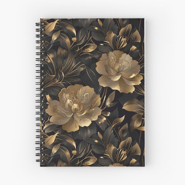 Item preview, Black and Gold Flower designed and sold by CoolPixels.