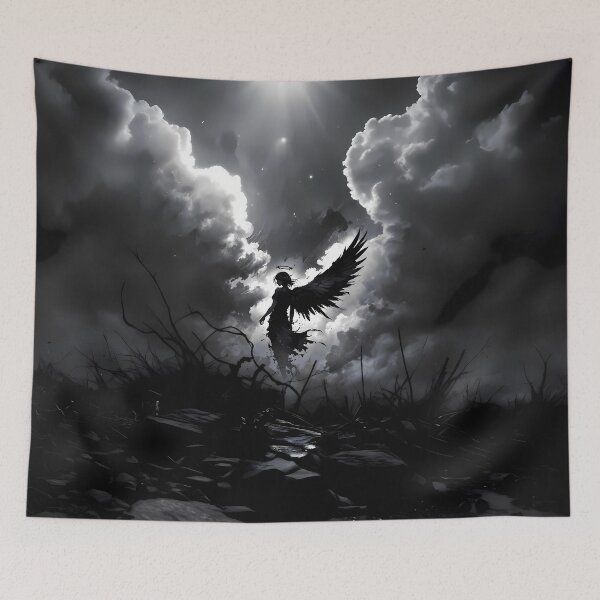 Item preview, Fallen Queen Dark Angel Gothic Anime Aesthetic T-Shirt designed and sold by THE LOST .