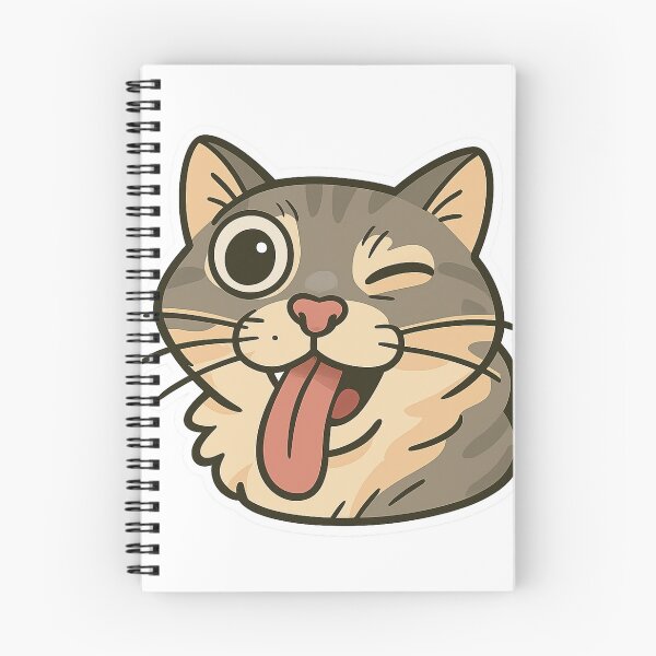 Item preview, Silly Cartoon Cat with Tongue Out designed and sold by Wandertrace.