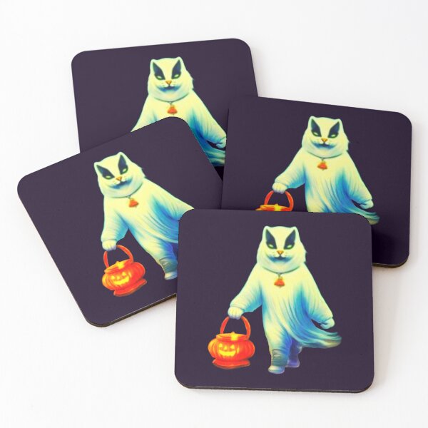 Item preview, Ghost cat going trick or treat halloween apparel  designed and sold by JumWow.