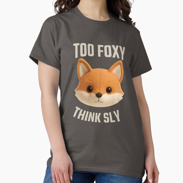 Item preview, Too Foxy Think Sly Cute Fox Face Illustration designed and sold by iamwonderkitty.