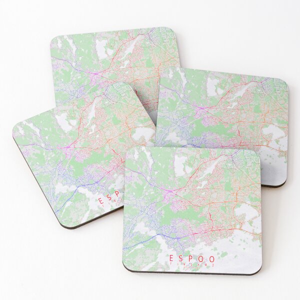 Item preview, Espoo City Map of Finland - Colorful designed and sold by deMAP.