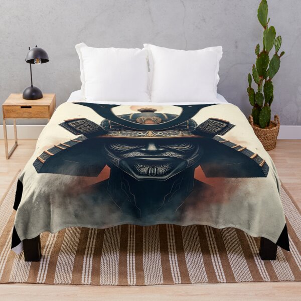 Item preview, Samurai Courage Strongest Wall Japanese Warrior Art designed and sold by ShadowAndSlate.