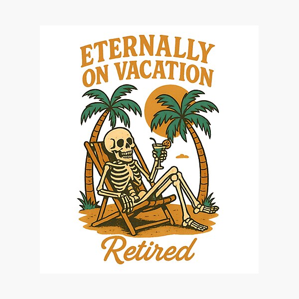 Item preview, Eternally On Vacation T-Shirt designed and sold by scanusha1979.