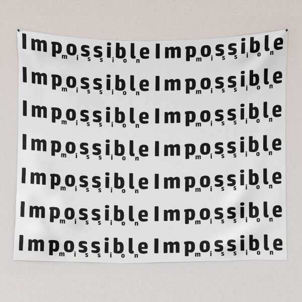 Item preview, Mission Impossible, Simple Typography Black and White designed and sold by WD-Artist.