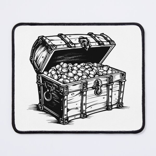 Item preview, Pirate Treasure Chest Gold Open Loot Bounty Coins Gems designed and sold by inkoutninja.