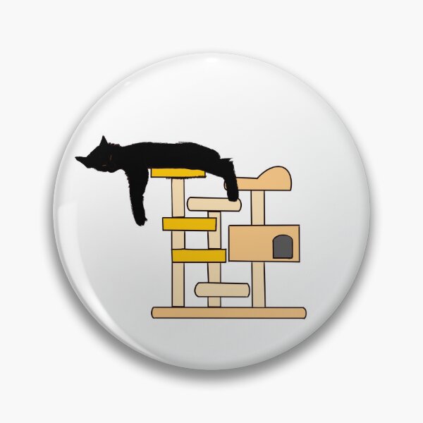 Item preview, The cat on the cat tower designed and sold by Heeryun25.
