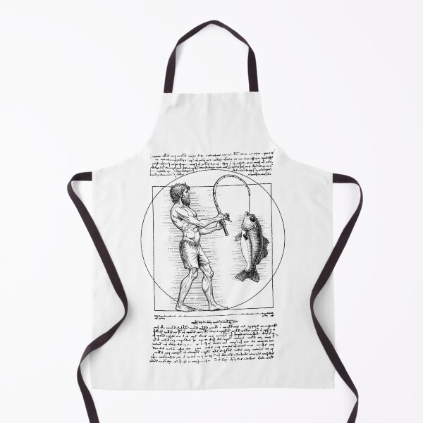 Item preview, Funny Fishing Vitruvian Man Leonardo Da Vinci Fisherman designed and sold by GrandeDuc.