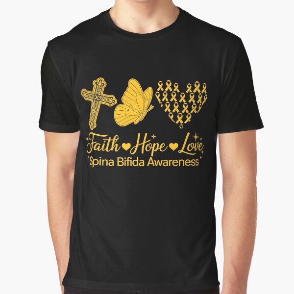 Item preview, Faith Hope Love Yellow Ribbon Spina Bifida Awareness designed and sold by adhastianurul.