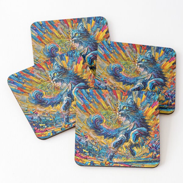 Item preview, Cat Unleashed in Vivid Brush designed and sold by blackhalt.