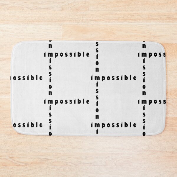 Item preview, Mission Impossible - Crisscross Motivational Typography designed and sold by WD-Artist.