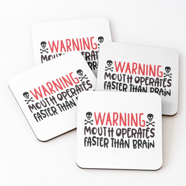 Item preview, Warning mouth operates faster than brain  designed and sold by BrownHorse90s.