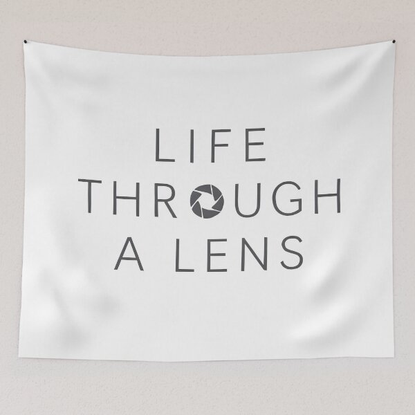 Item preview, Life Through a Lens | Minimal Photography Quote Design designed and sold by Style-Sense.